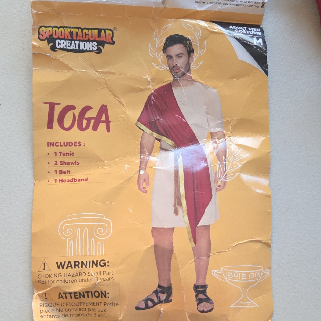 MensUnisex Toga Costume